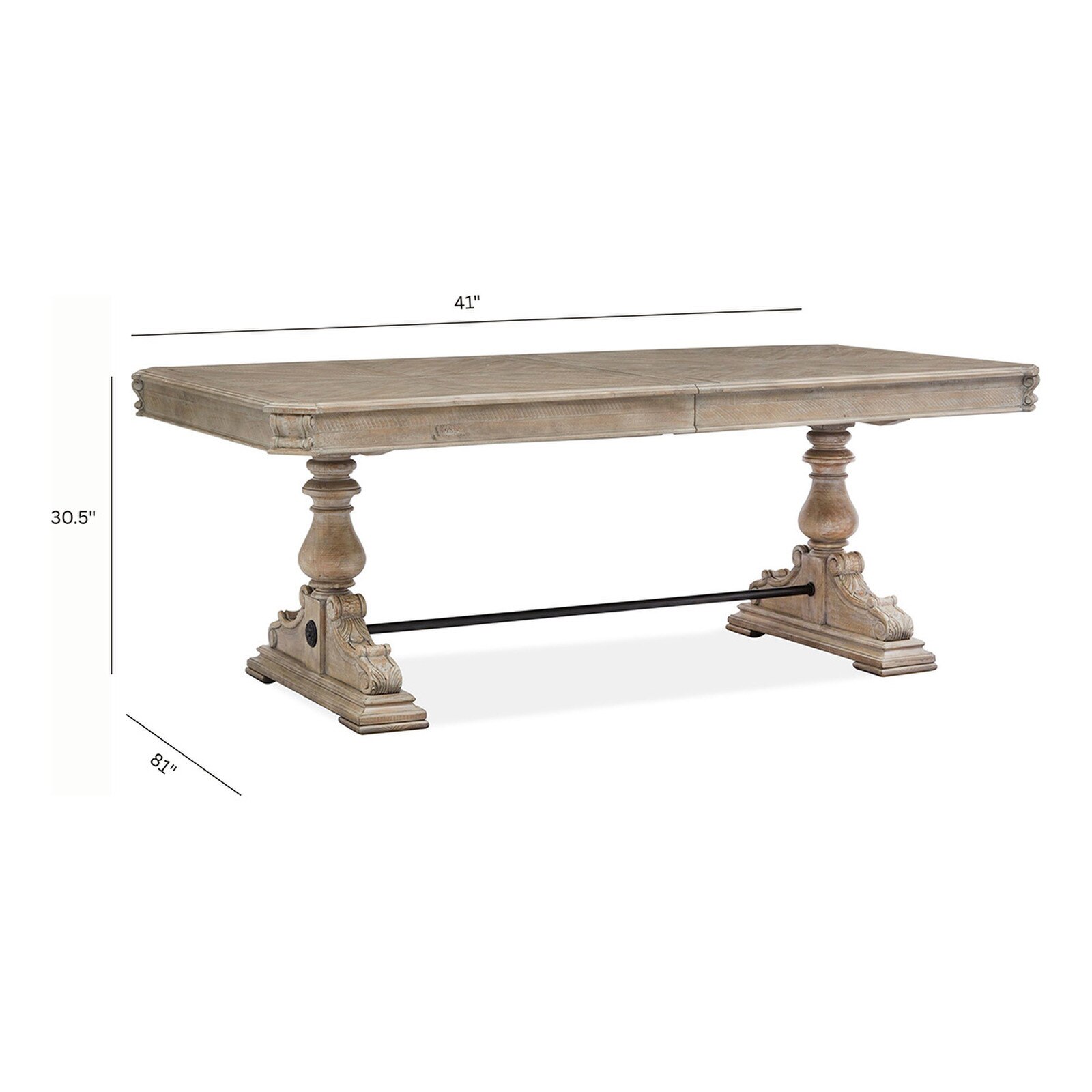 Table Magnussen Magnussen Marisol Trestle Dining Table