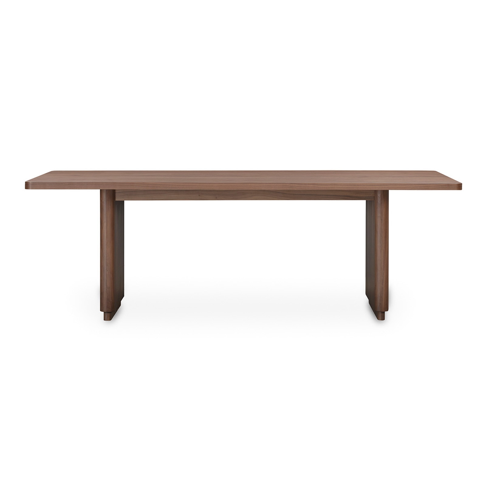 Moe's Home Collection 88" Round Off Small Walnut Veneer Dining Table