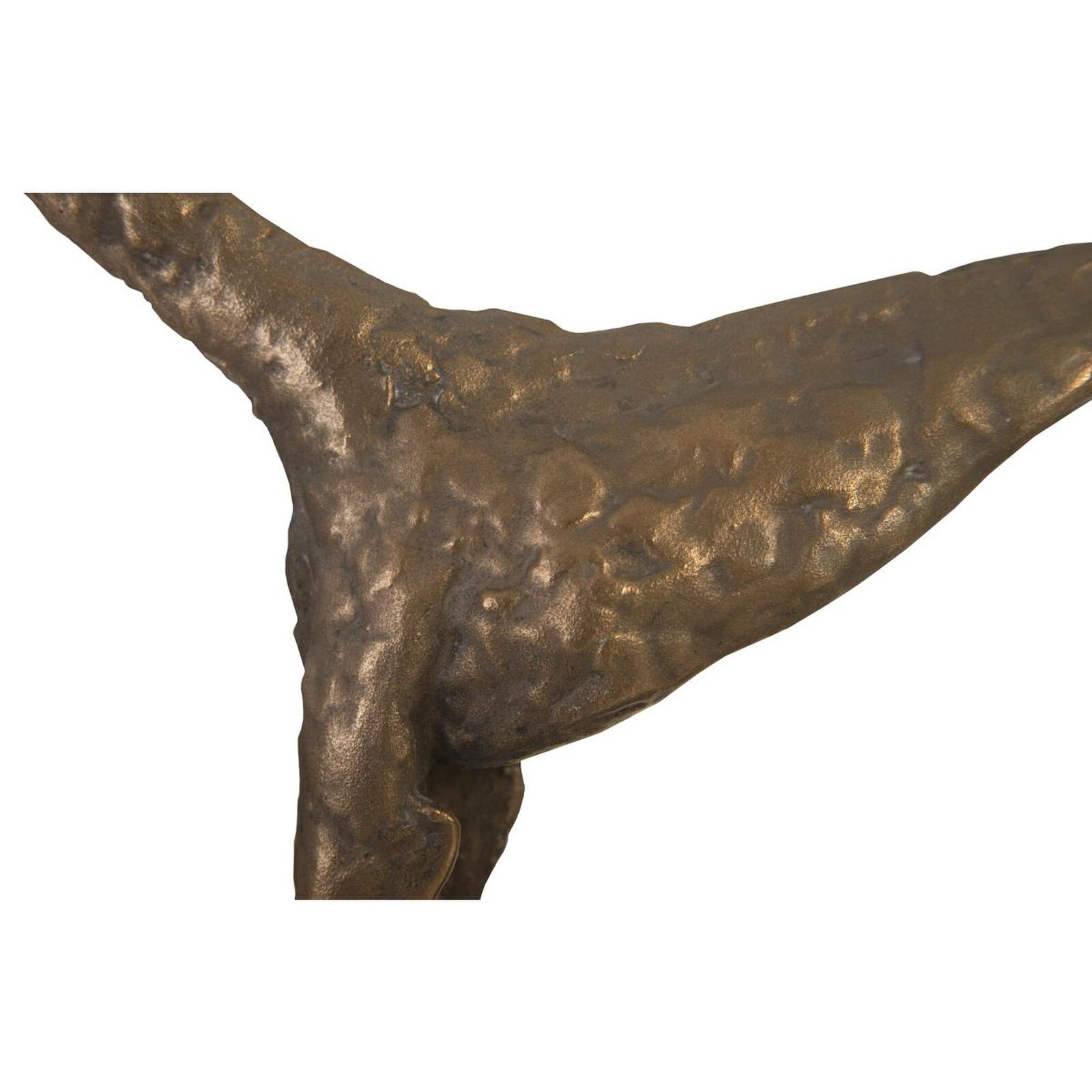 Phillips Collection Greyhound Bronze Resin Figurine with Black Metal Base