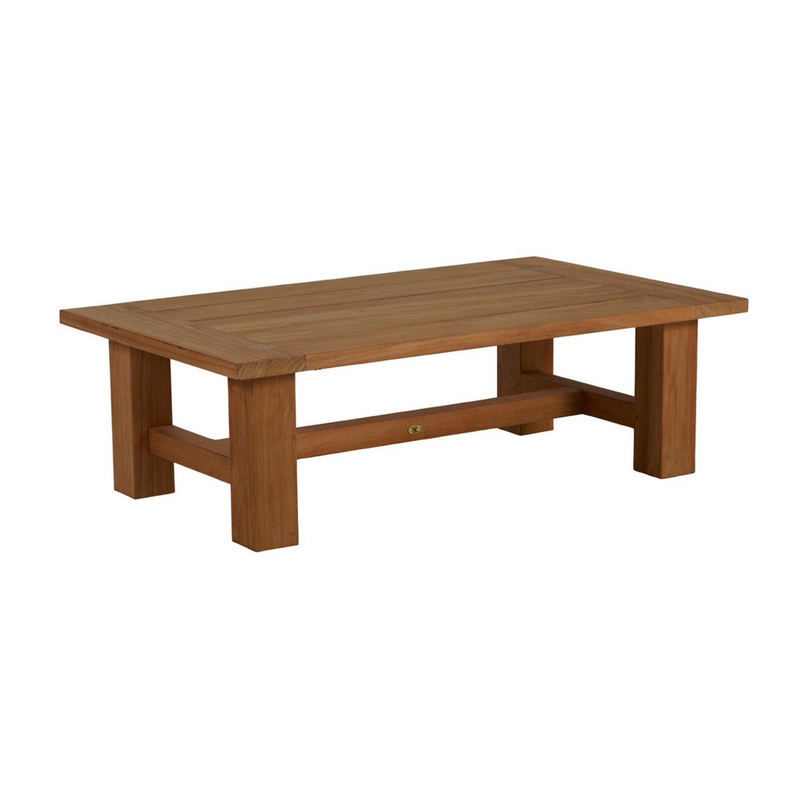 Summer Classics Croquet Rectangular Natural Teak Coffee Table
