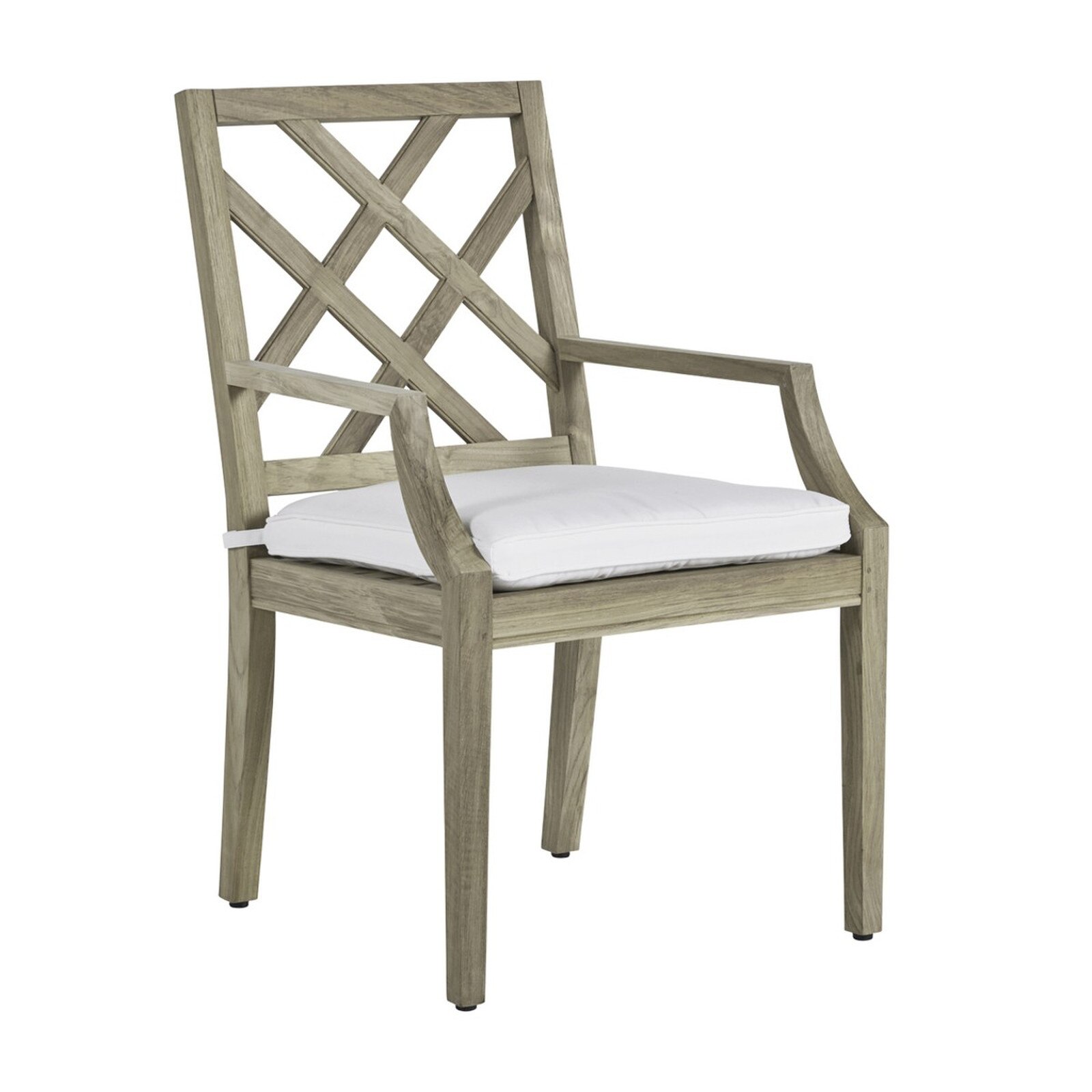 Summer Classics Haley Oyster Teak Outdoor Arm Chair