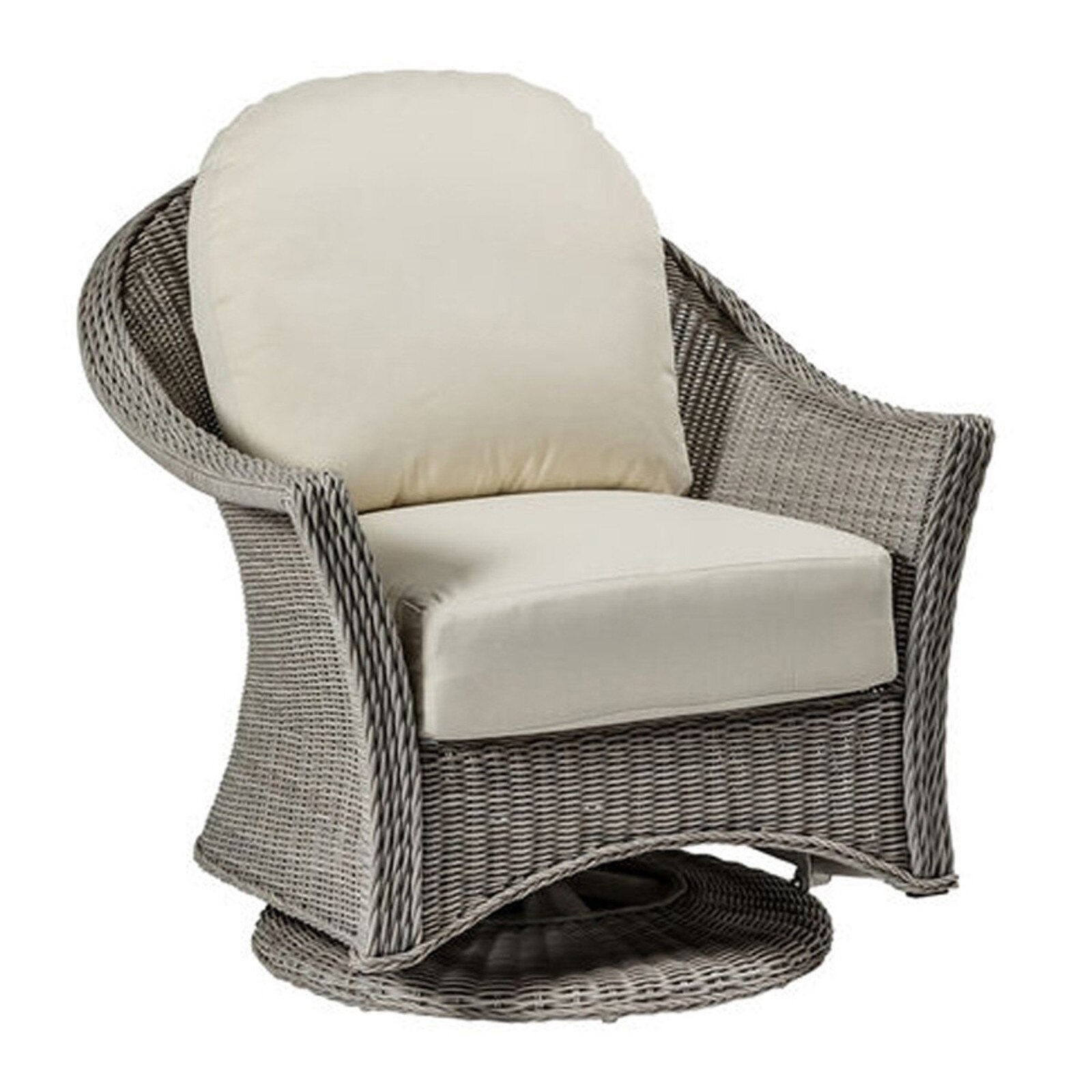 Summer Classics Regent Woven Oyster Swivel Glider Outdoor Chair