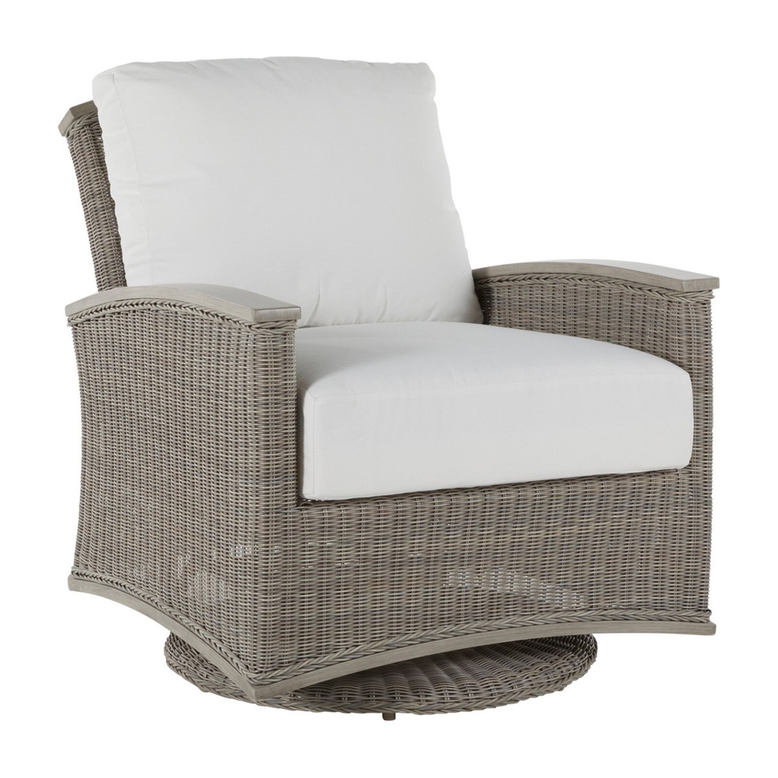 Summer Classics Astoria Oyster Woven Swivel Glider Outdoor Chair