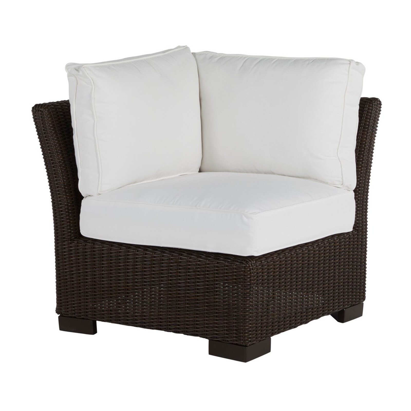 Summer Classics Club Black Walnut Woven Outdoor Corner Sectional