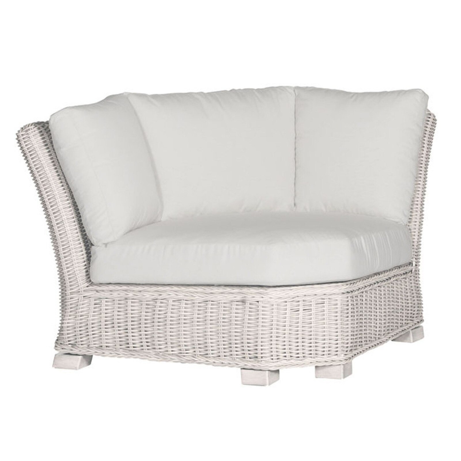 Summer Classics Rustic French Linen Woven Outdoor Corner Sectional