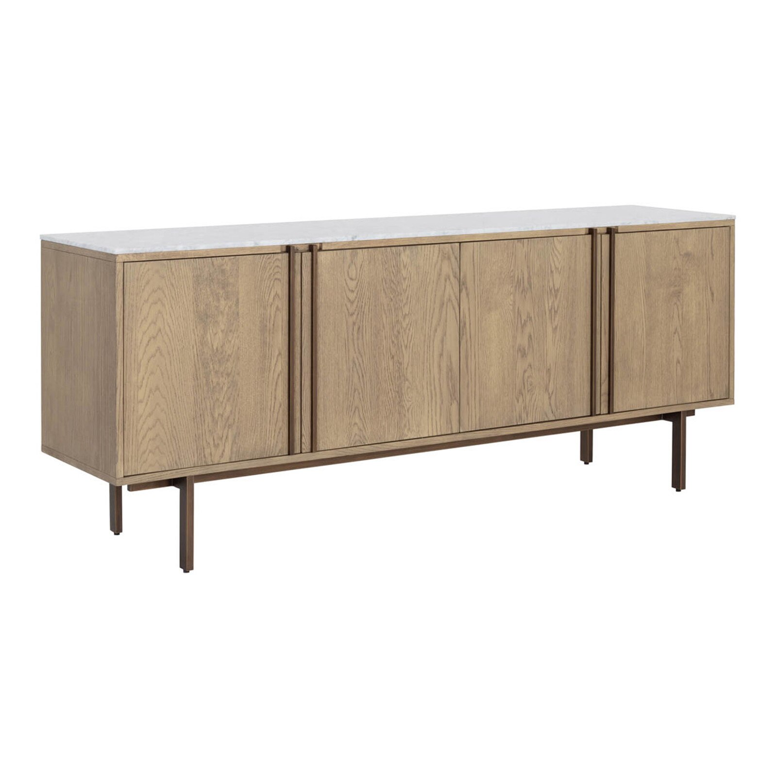 Sunpan 79" x 32" Briar Weathered Oak Sideboard