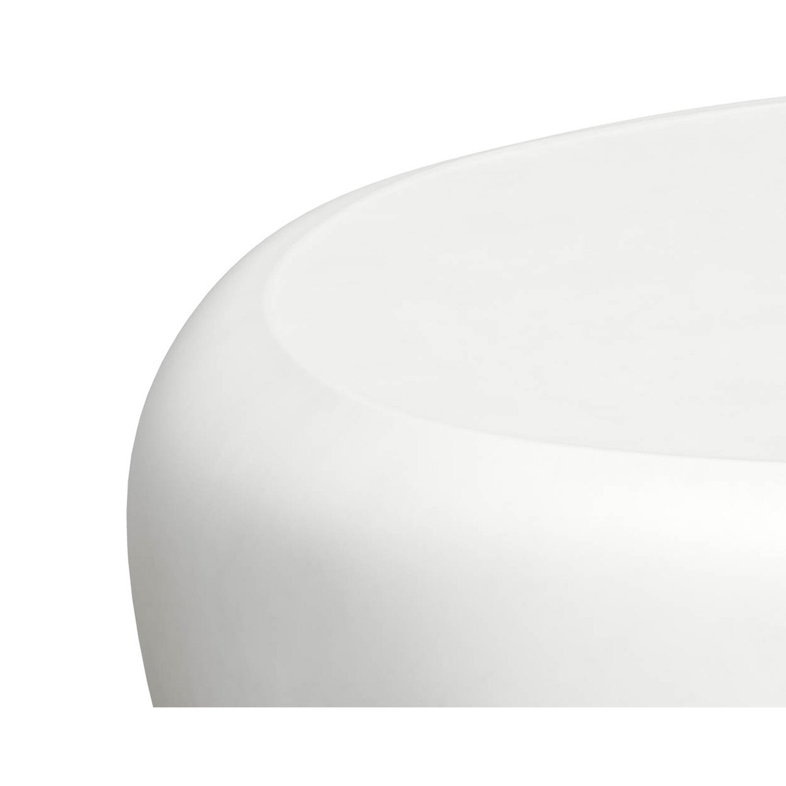 Sunpan 39" Corvo Small White Concrete Outdoor Coffee Table