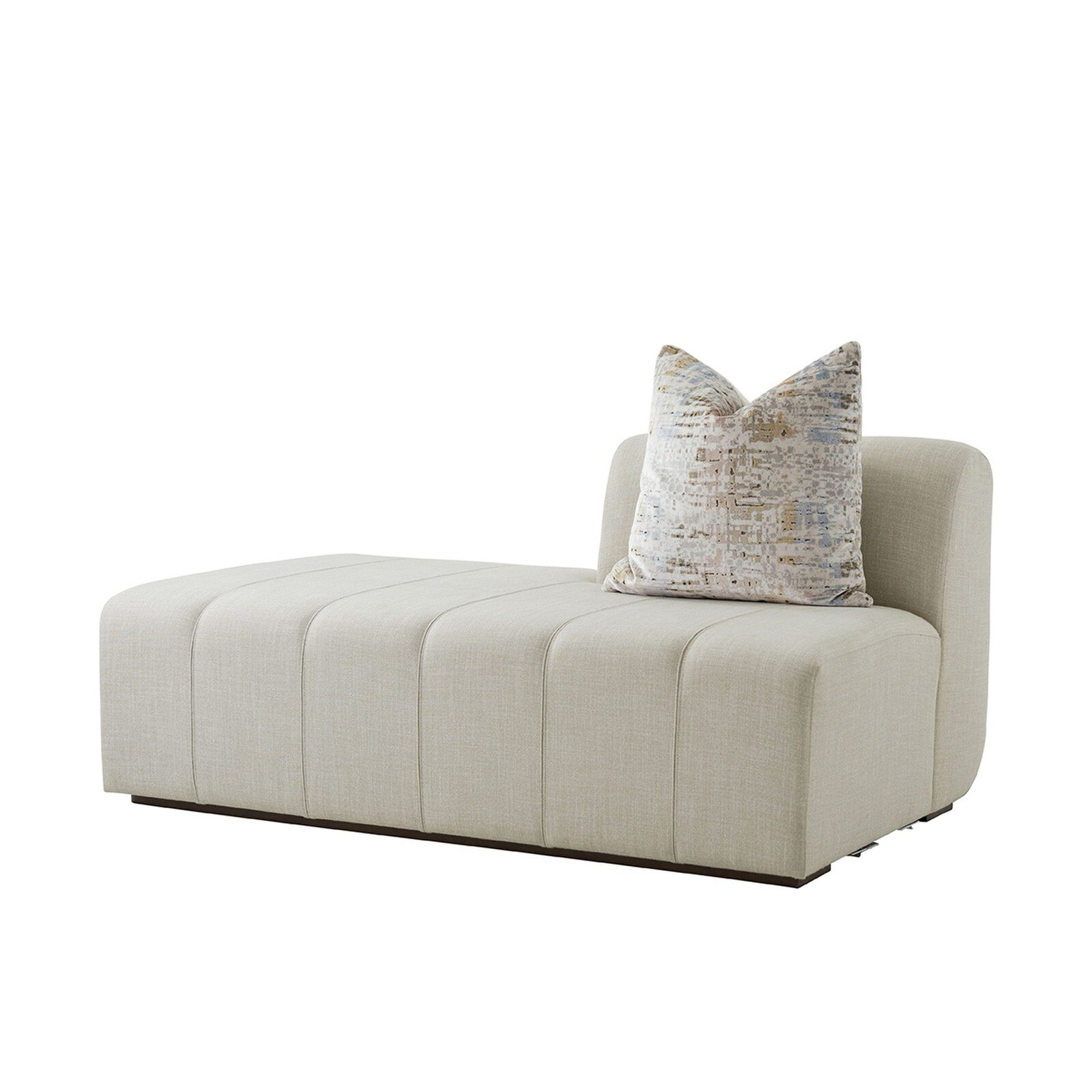 Theodore Alexander Kesden Half Back Bumper Left Facing Sectional