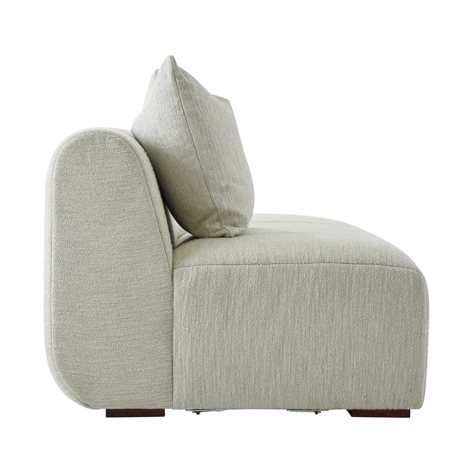 Theodore Alexander Kesden Half Back Bumper Right Facing Sectional