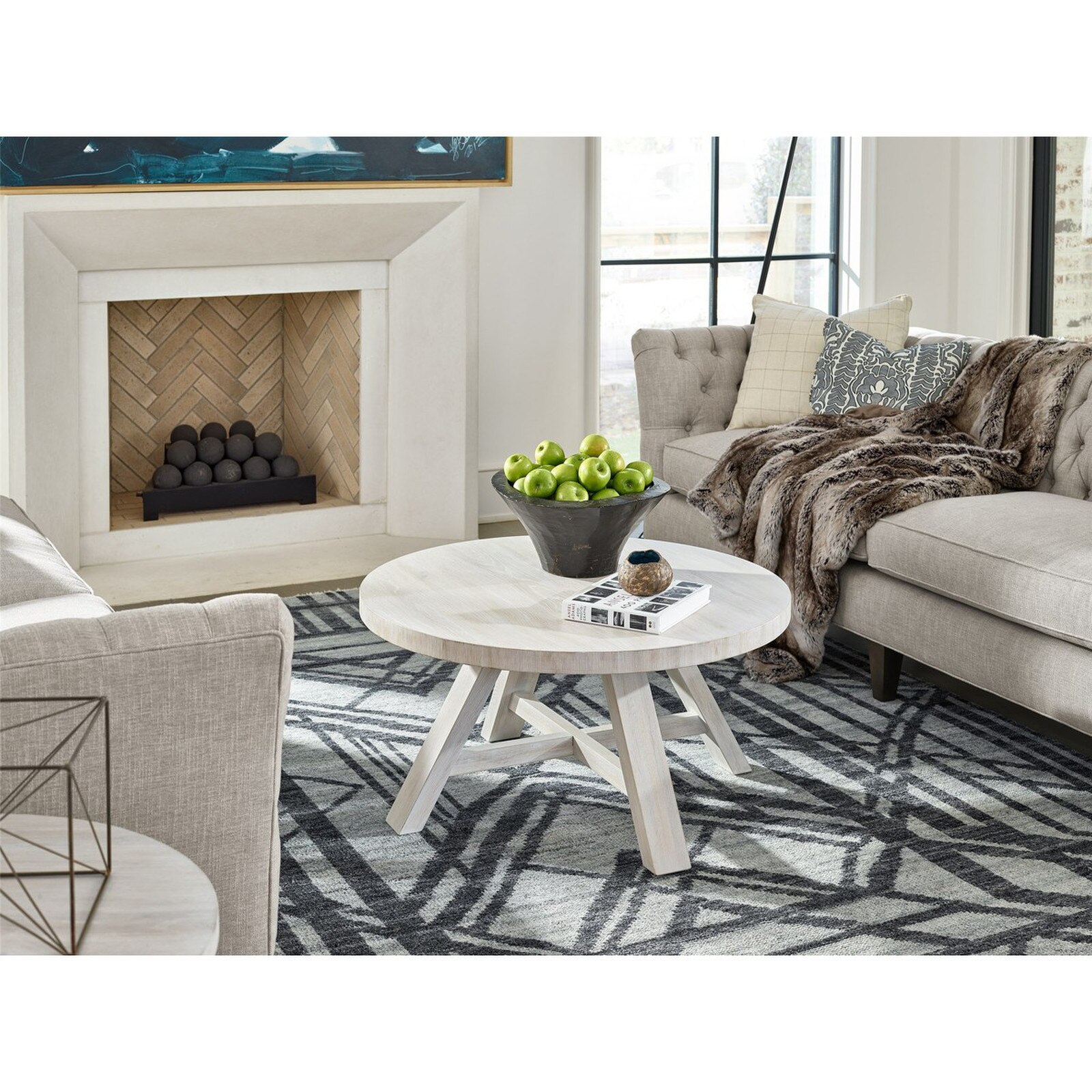Universal Furniture Modern Farmhouse Round Cocktail Table